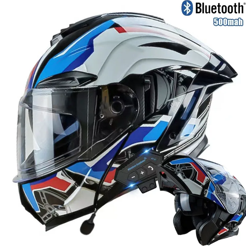 Full Face Motorcycle Helmet With Bluetooth - Mũ bảo hiểm xe máy có