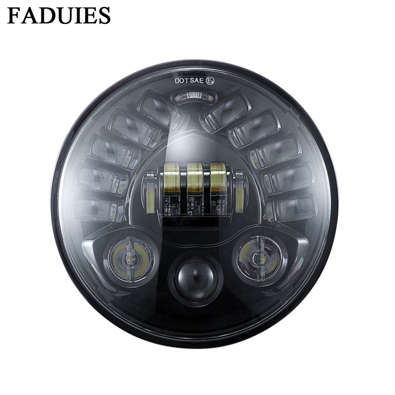 7Inch Thích Ứng Vòng Xe Máy Le - đánh giá và giá Universal Motorcycle Led Headlight Projector