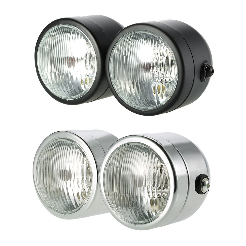 Universal H4 Twin Headlight Mo - đánh giá và giá Universal Motorcycle Led Headlight Projector